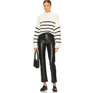 Agolde Recycled Leather Fitted 90's Pants Size 28